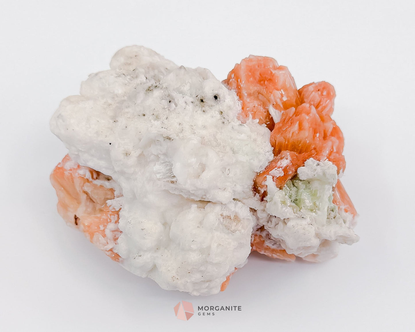 186g Heulandite and Bow Stilbite Cluster – Vibrant Natural Mineral Specimen-Morganite Gems