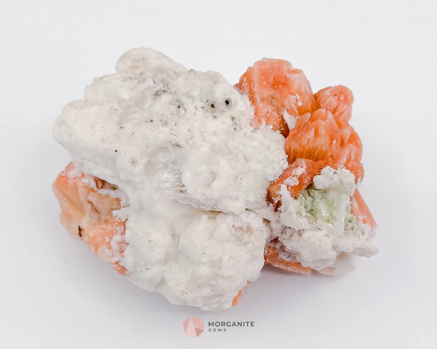 186g Heulandite and Bow Stilbite Cluster – Vibrant Natural Mineral Specimen-Morganite Gems