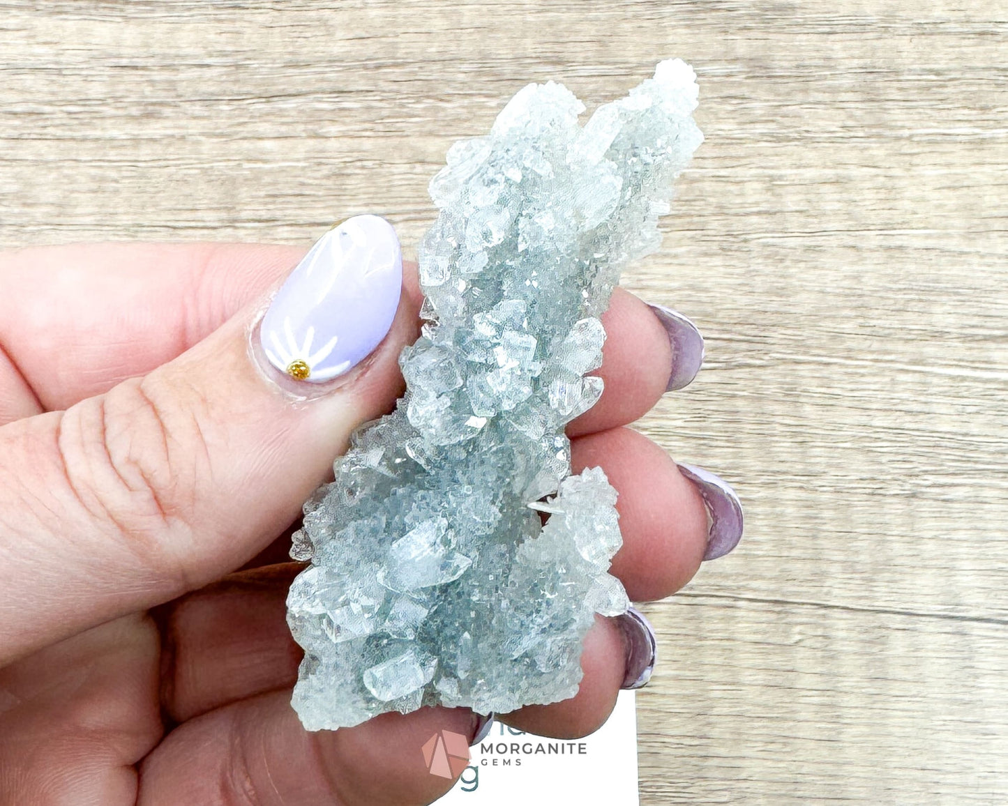 20g Apophyllite and Stilbite on Chalcedony – Mini Crystal Specimen-Morganite Gems