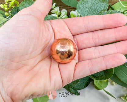 Solid Copper Sphere – Handcrafted 28mm Energy Ball (104g) for Healing & Balance