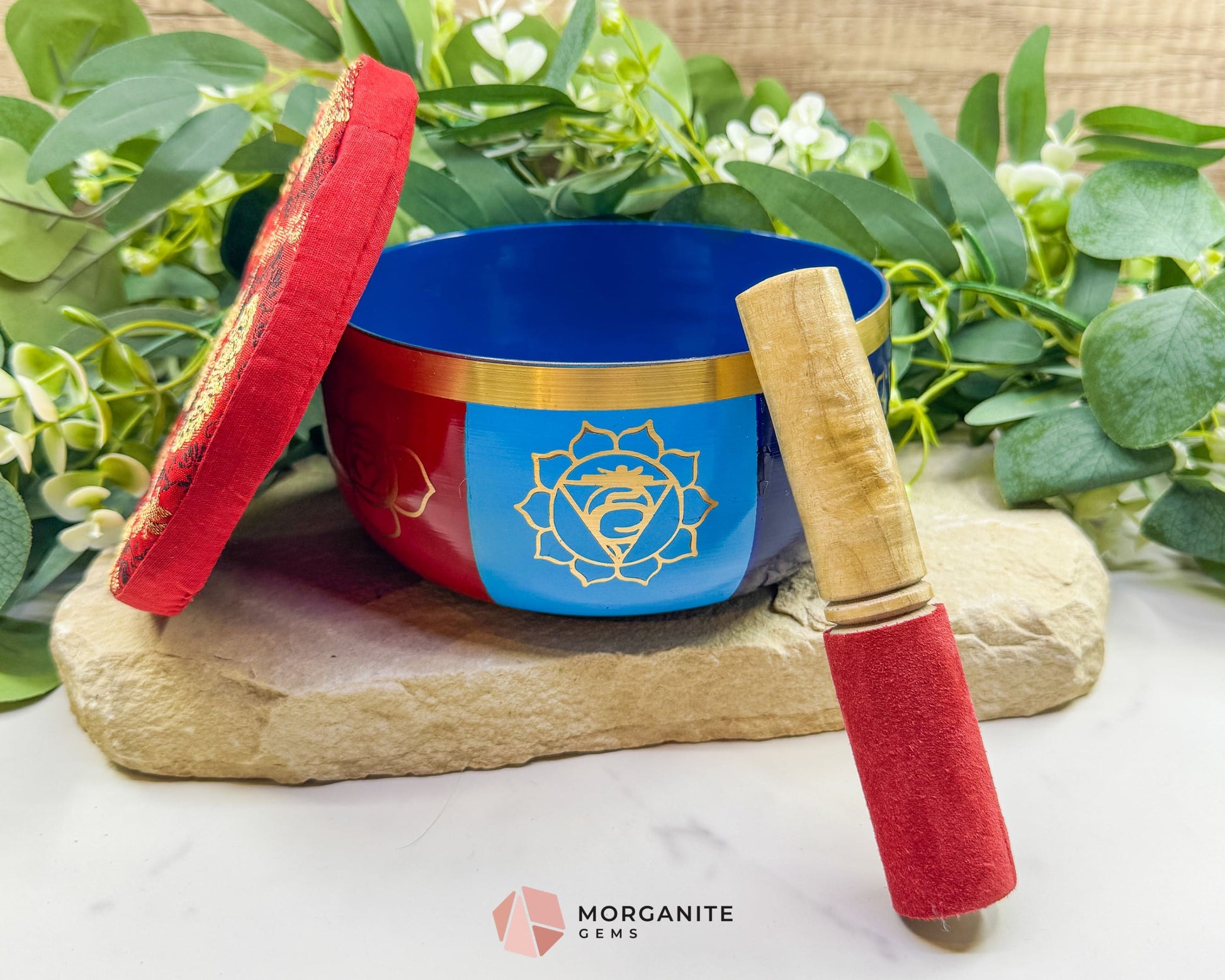 6″ Seven Chakra Tibetan Singing Bowl – Solid Brass Meditation & Healing Bowl - Home & Living