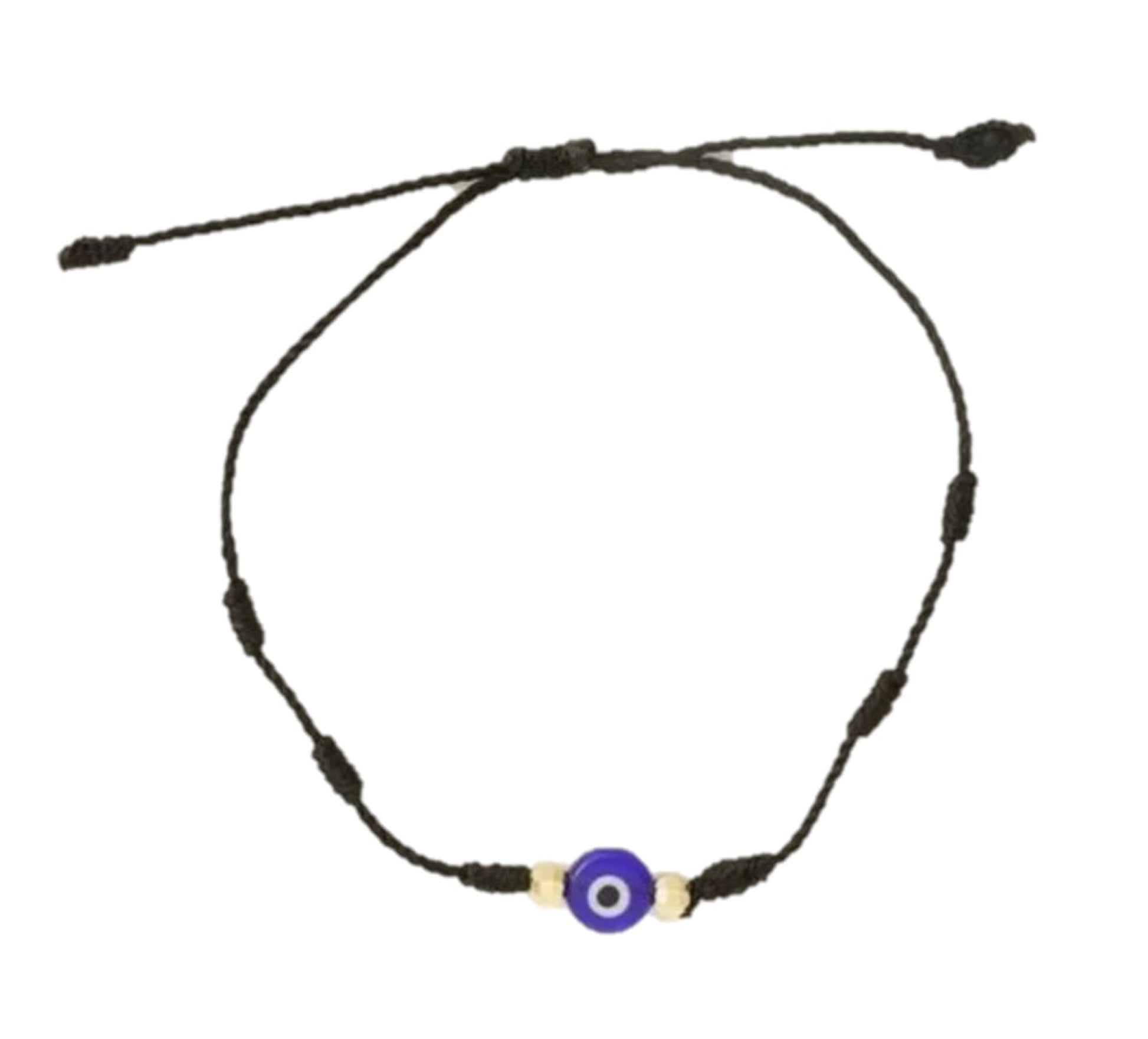 7 Knot Evil Eye String Bracelet-Morganite Gems