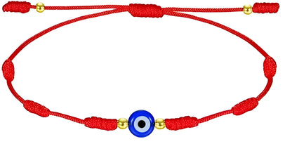 7 Knot Evil Eye String Bracelet-Morganite Gems