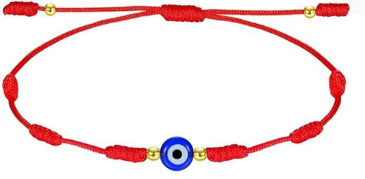 7 Knot Evil Eye String Bracelet-Morganite Gems