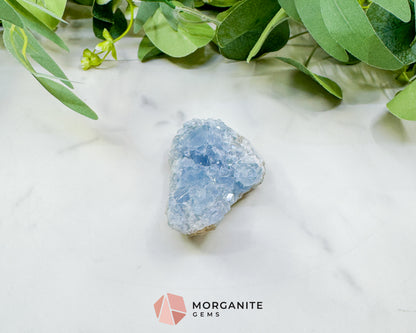 Raw Celestite Cluster No. 12 – Sky Blue Geode Specimen for High Vibration & Inner Peace