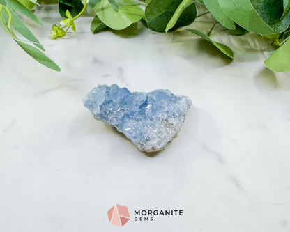 Raw Celestite Cluster No. 12 – Sky Blue Geode Specimen for High Vibration & Inner Peace