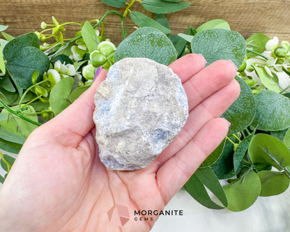 Raw Celestite Cluster No. 11 – Sky Blue Geode Specimen for High Vibration & Inner Peace