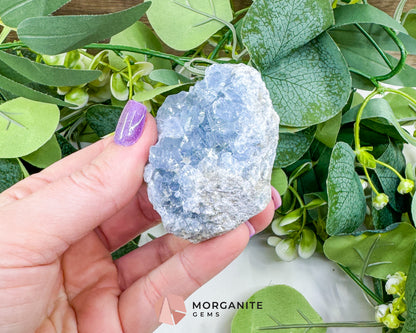 Raw Celestite Cluster No. 2 – Sky Blue Geode Specimen for High Vibration & Inner Peace