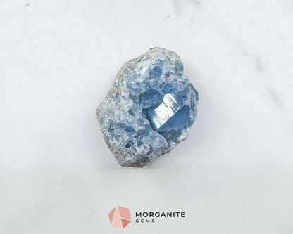 Raw Celestite Cluster No. 2 – Sky Blue Geode Specimen for High Vibration & Inner Peace