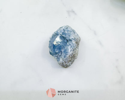 Raw Celestite Cluster No. 2 – Sky Blue Geode Specimen for High Vibration & Inner Peace