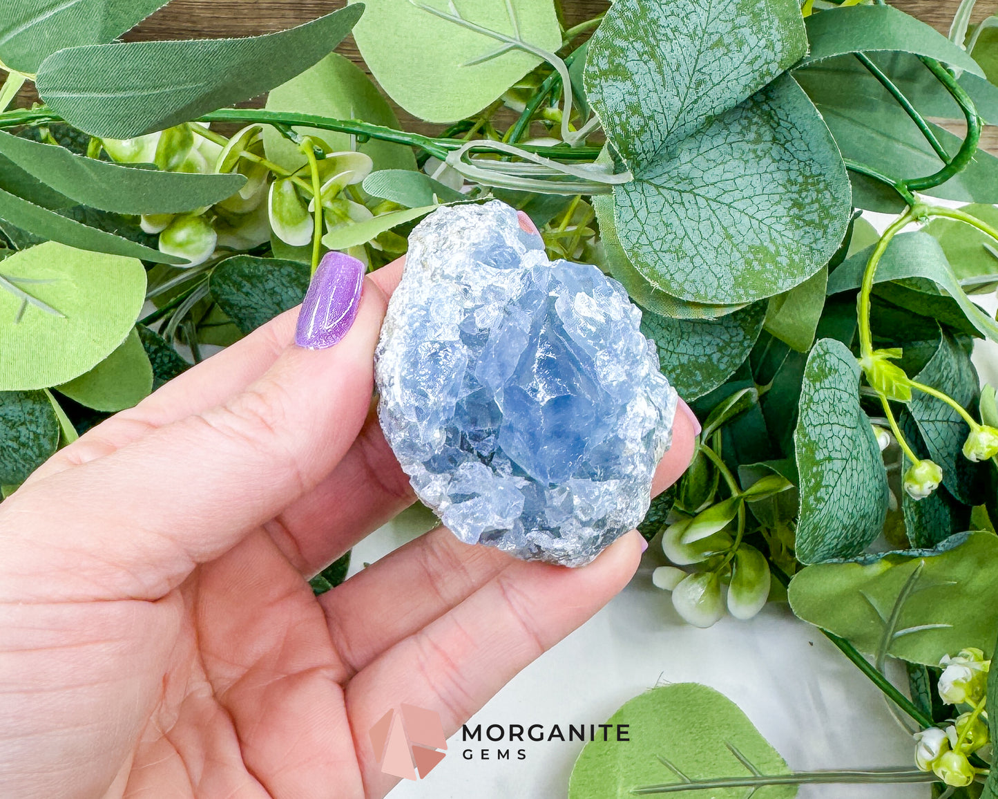 Raw Celestite Clusters – Sky Blue Geode Specimens for High Vibration, Meditation, & Peaceful Sleep (Choice Selection)