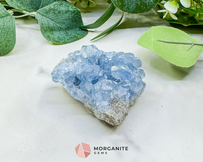 Raw Celestite Cluster No. 3 – Sky Blue Geode Specimen for High Vibration & Inner Peace