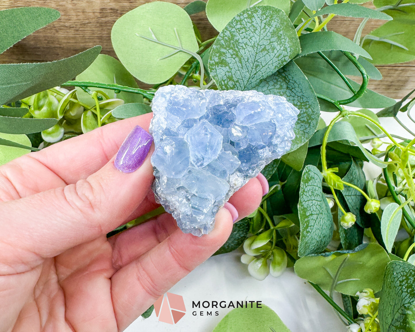 Raw Celestite Clusters – Sky Blue Geode Specimens for High Vibration, Meditation, & Peaceful Sleep (Choice Selection)