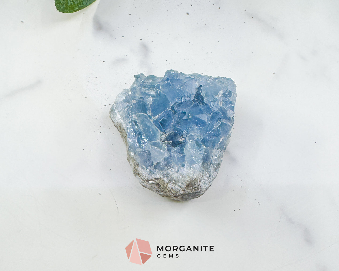 Raw Celestite Cluster No. 5 – Sky Blue Geode Specimen for High Vibration & Inner Peace
