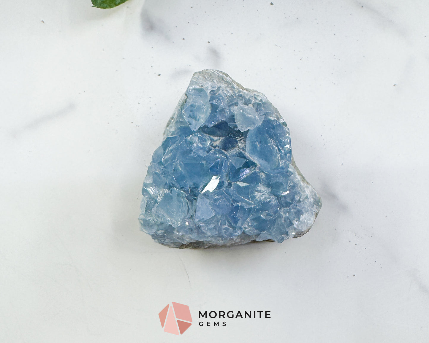 Raw Celestite Cluster No. 5 – Sky Blue Geode Specimen for High Vibration & Inner Peace