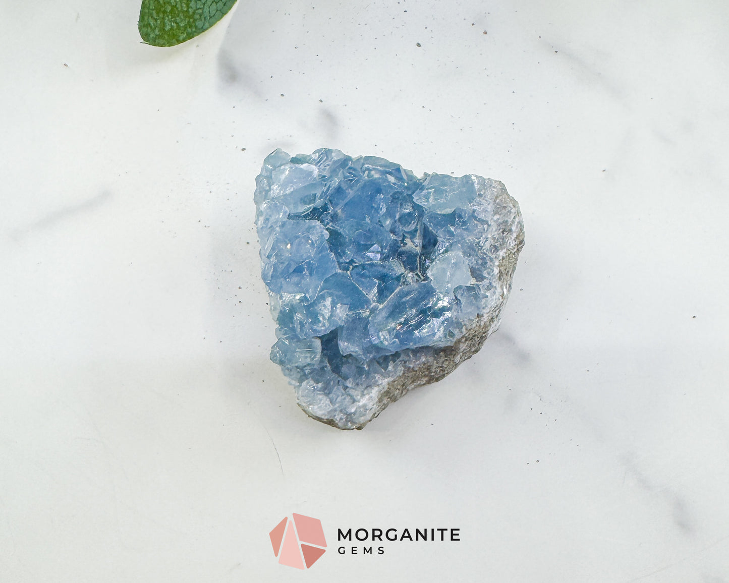 Raw Celestite Cluster No. 5 – Sky Blue Geode Specimen for High Vibration & Inner Peace