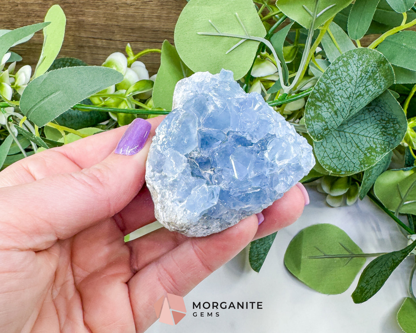 Raw Celestite Clusters – Sky Blue Geode Specimens for High Vibration, Meditation, & Peaceful Sleep (Choice Selection)