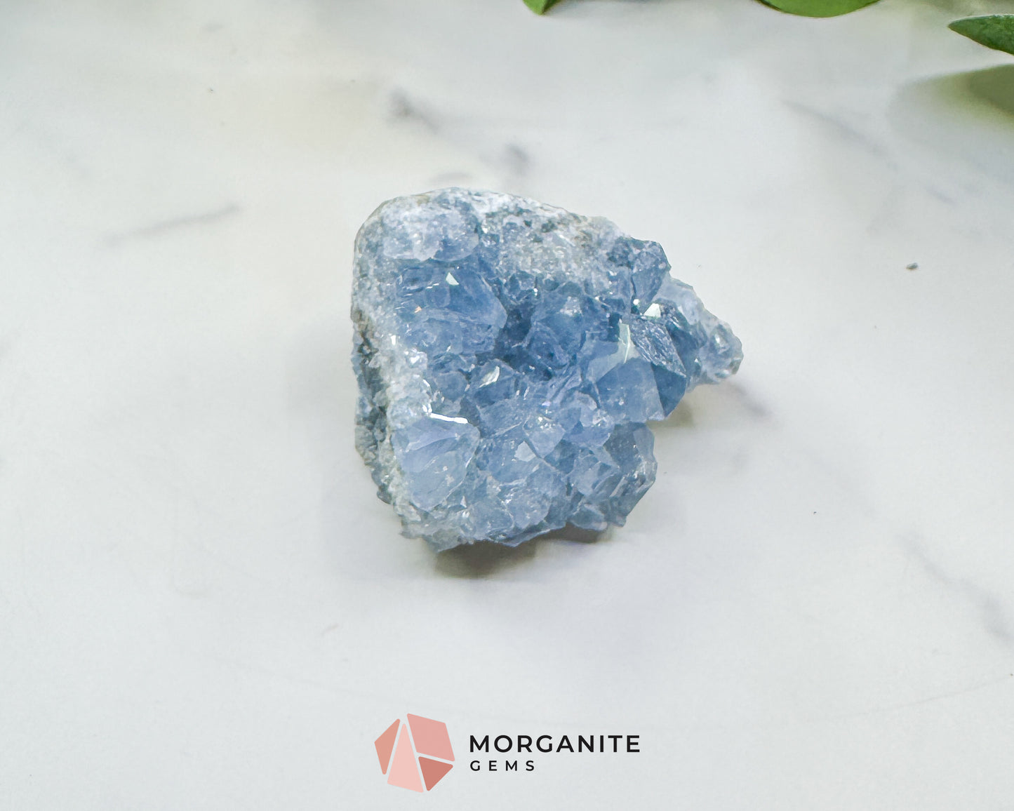 Raw Celestite Cluster No. 6 – Sky Blue Geode Specimen for High Vibration & Inner Peace