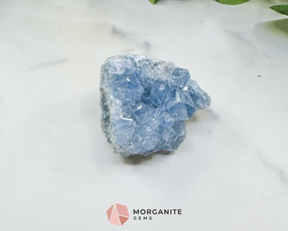 Raw Celestite Cluster No. 6 – Sky Blue Geode Specimen for High Vibration & Inner Peace