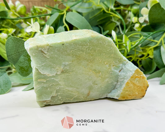 Premium 1lb 10oz Wyoming Nephrite Jade Specimen – 5.4" "Green Gold" Rough – Collector Grade Heart Chakra Stone for Prosperity & Vitality