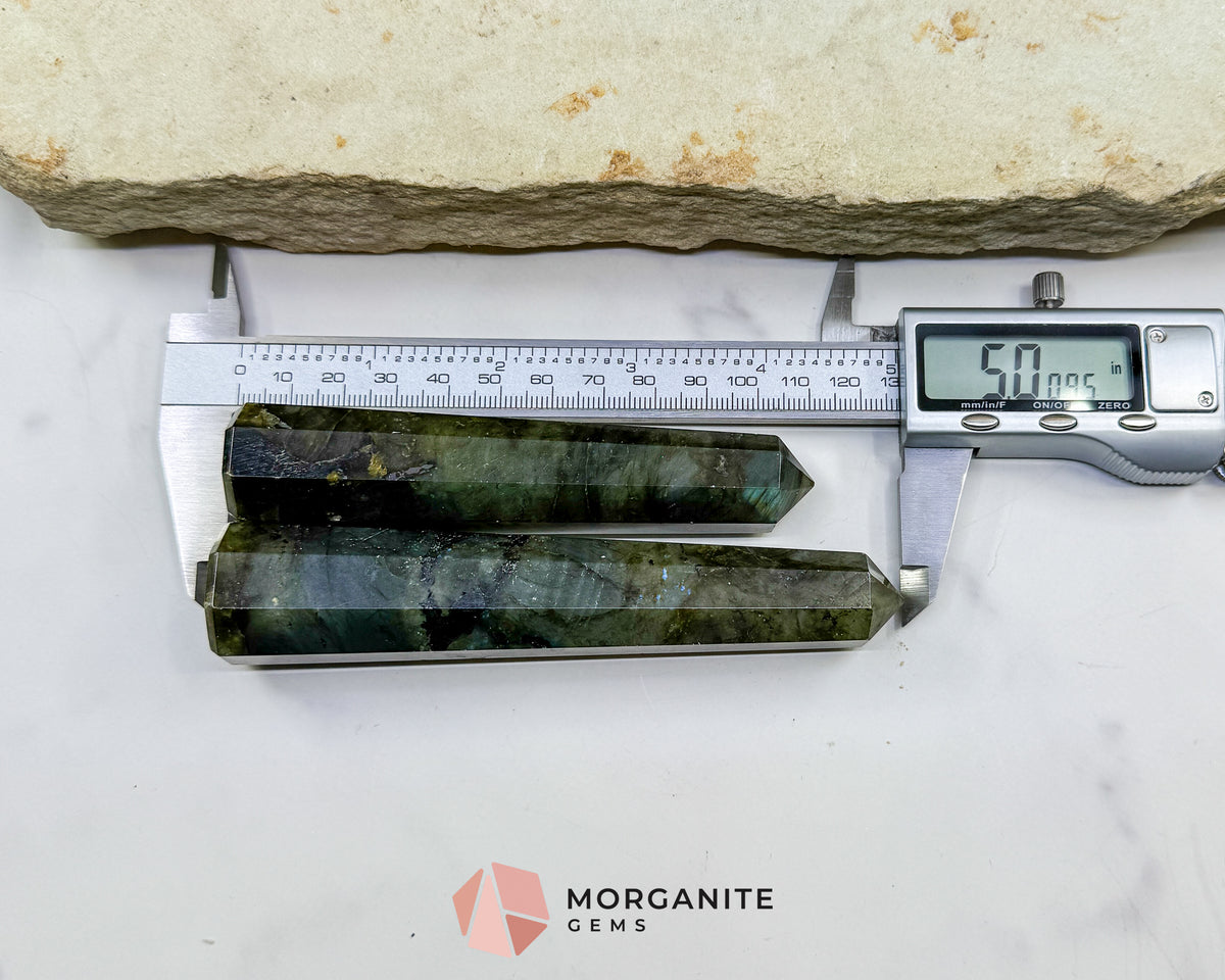 Labradorite Tower Crystal Point | Flashy Labradorite Obelisk for Intuition Protection & Transformation | Healing Stone
