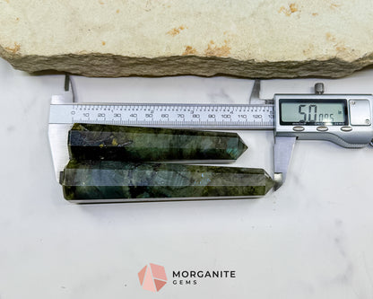 Labradorite Tower Crystal Point | Flashy Labradorite Obelisk for Intuition Protection & Transformation | Healing Stone
