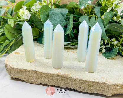 Opalite Tower 3-4 Inch Randomly Selected Crystal Point for Peace Clarity Emotional Balance Meditation Altar