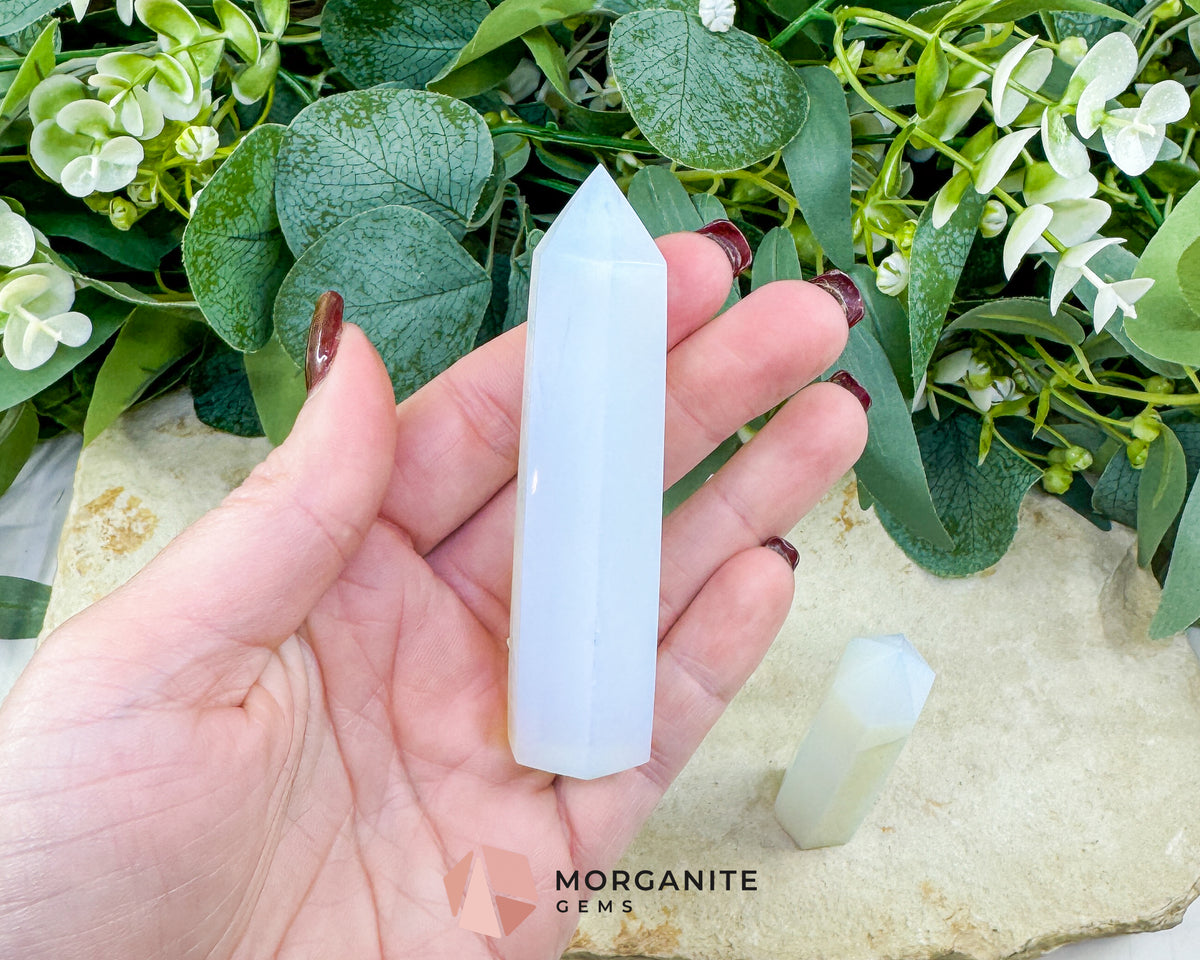 Opalite Tower 3-4 Inch Randomly Selected Crystal Point for Peace Clarity Emotional Balance Meditation Altar