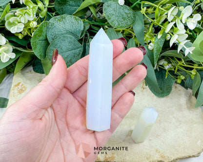 Opalite Tower 3-4 Inch Randomly Selected Crystal Point for Peace Clarity Emotional Balance Meditation Altar