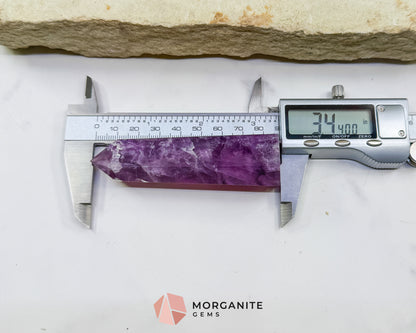 Purple Fluorite Tower Crystal Point for Intuition Clarity Third Eye Meditation Altar