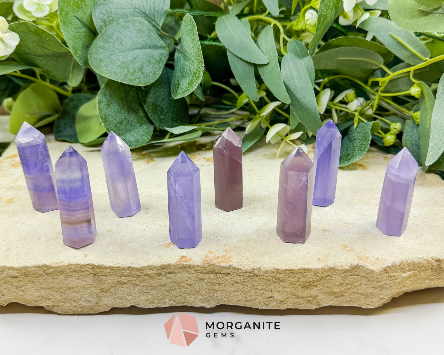 Purple Fluorite Tower Crystal Point for Intuition Clarity Third Eye Meditation Altar