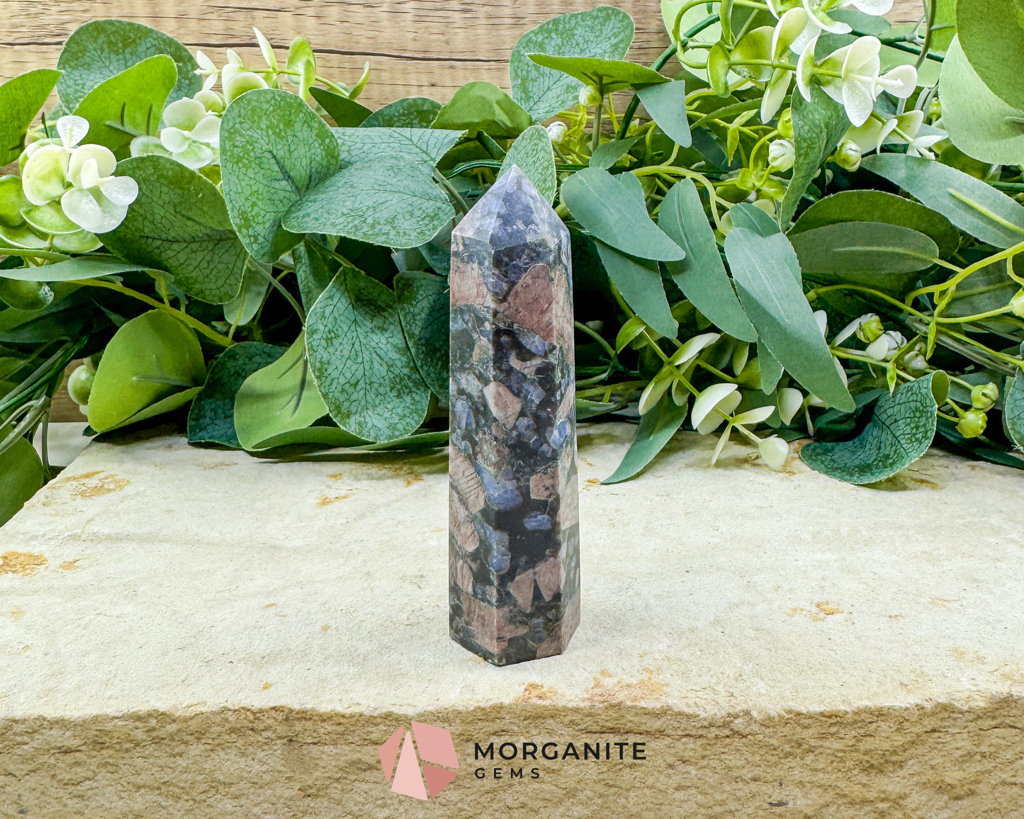 Que Sera Tower 3.5-4 Inch Crystal Point for Calm Clarity Decision Making & Emotional Balance