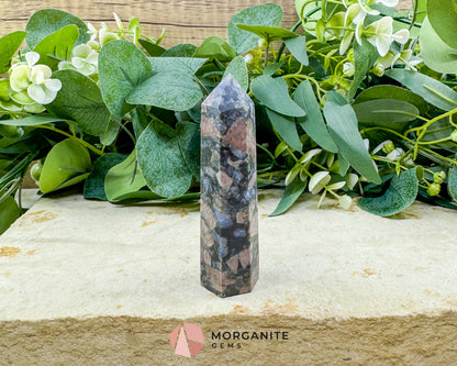 Que Sera Tower 3.5-4 Inch Crystal Point for Calm Clarity Decision Making & Emotional Balance
