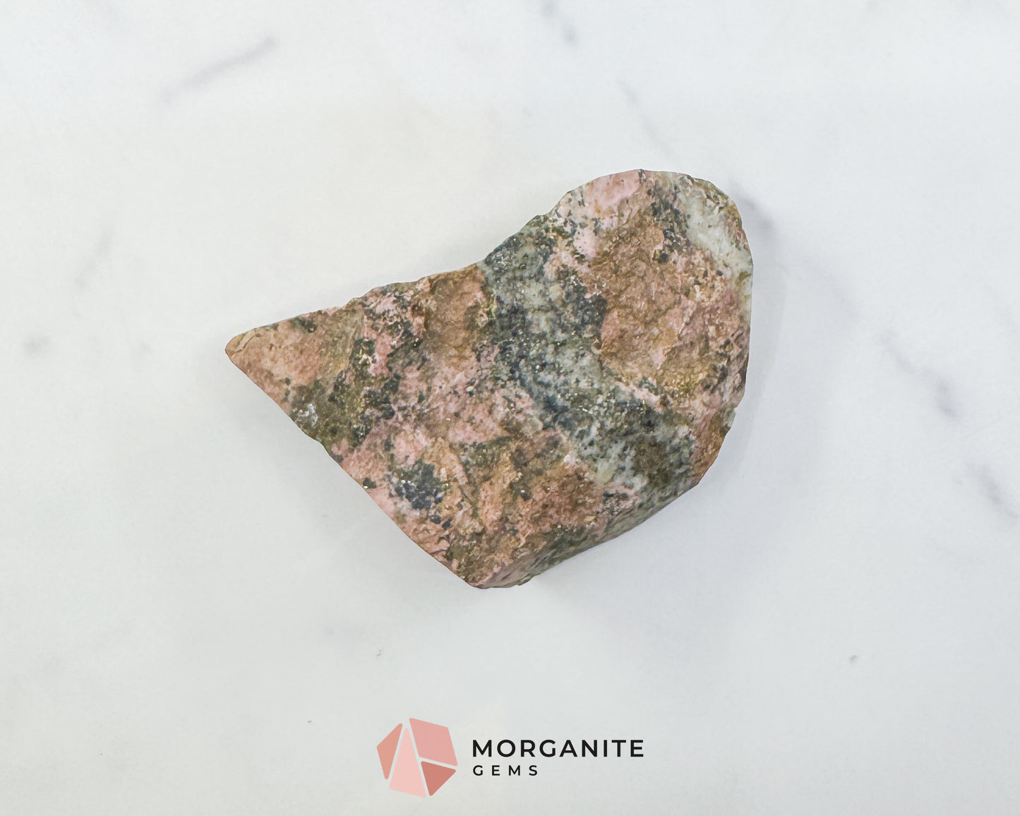 Large Raw Rhodonite Specimen – 3.2" Natural Pink & Black Healing Crystal – 10oz Earthy Stone for Heart Chakra & Emotional Balance