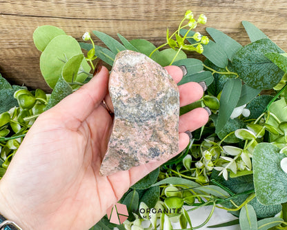 Large Raw Rhodonite Specimen – 3.2" Natural Pink & Black Healing Crystal – 10oz Earthy Stone for Heart Chakra & Emotional Balance