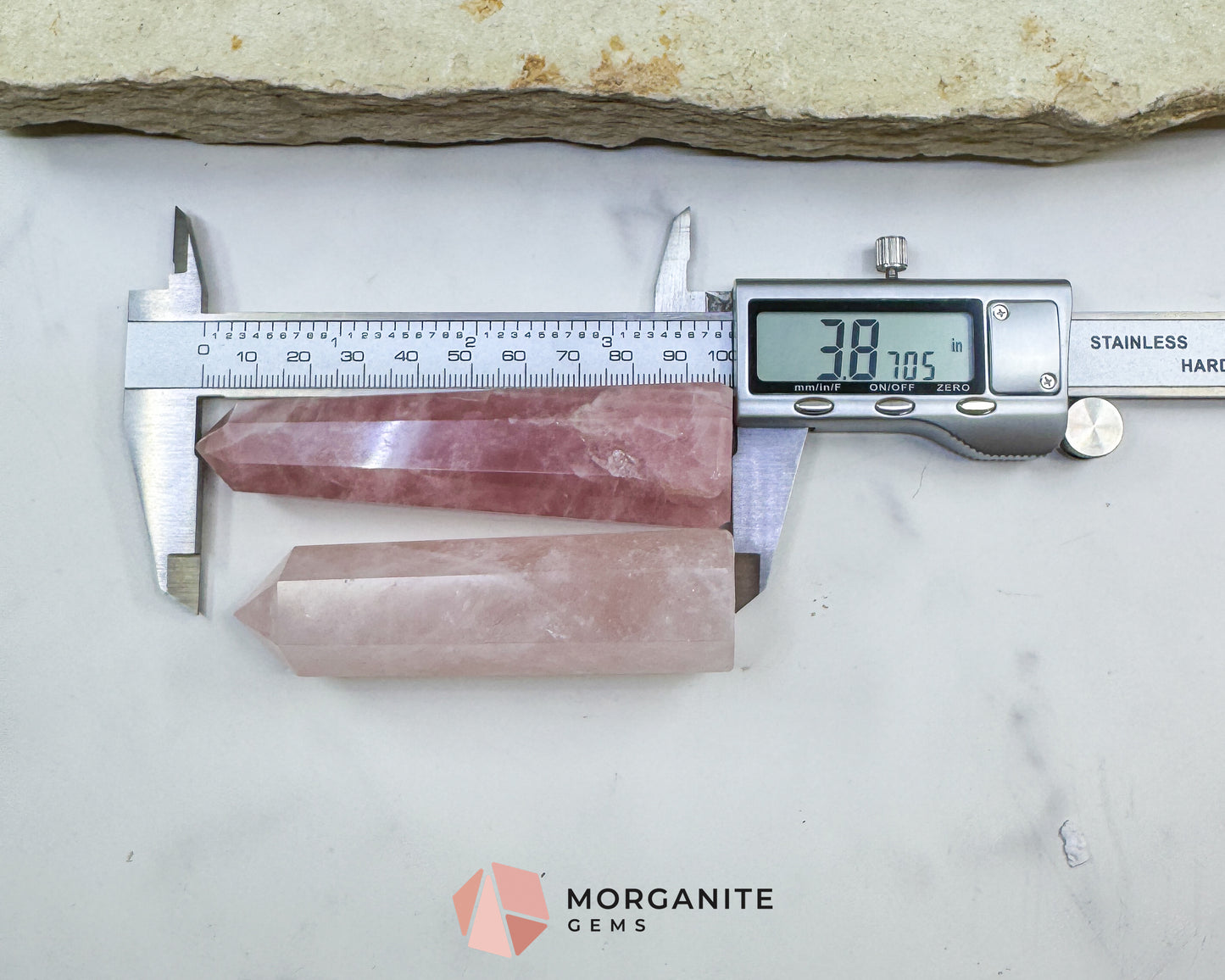 Rose Quartz Tower Crystal Point 1-4 Inch Unconditional Love Heart Chakra Healing Stone