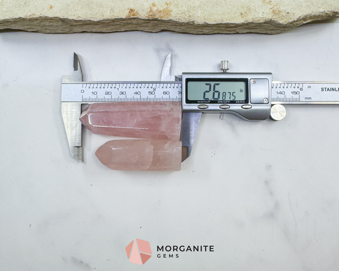 Rose Quartz Tower Crystal Point 1-4 Inch Unconditional Love Heart Chakra Healing Stone