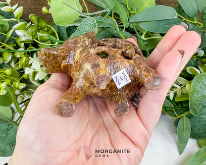 Hand-Carved Soapstone Undercut Elephant No.2 – 3.4" Lattice Sculpture with Baby Inside – Natural Stone Elephant Figurine for Wisdom & Luck