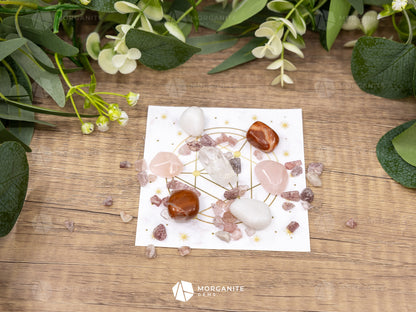 Crystal Grid Set for Attracting a Soulmate