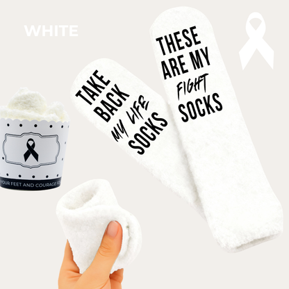 Cancer Support Sock Cupcakes – Awareness Socks in Gift-Ready Cupcake