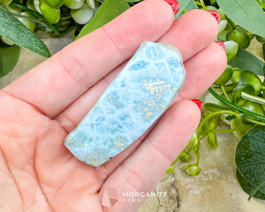 AAA+ Larimar Freeform No. 10 (29g) - Rare Pure Blue ’Stone of Atlantis’ - High-Quality Specimen - Metaphysical Crystals