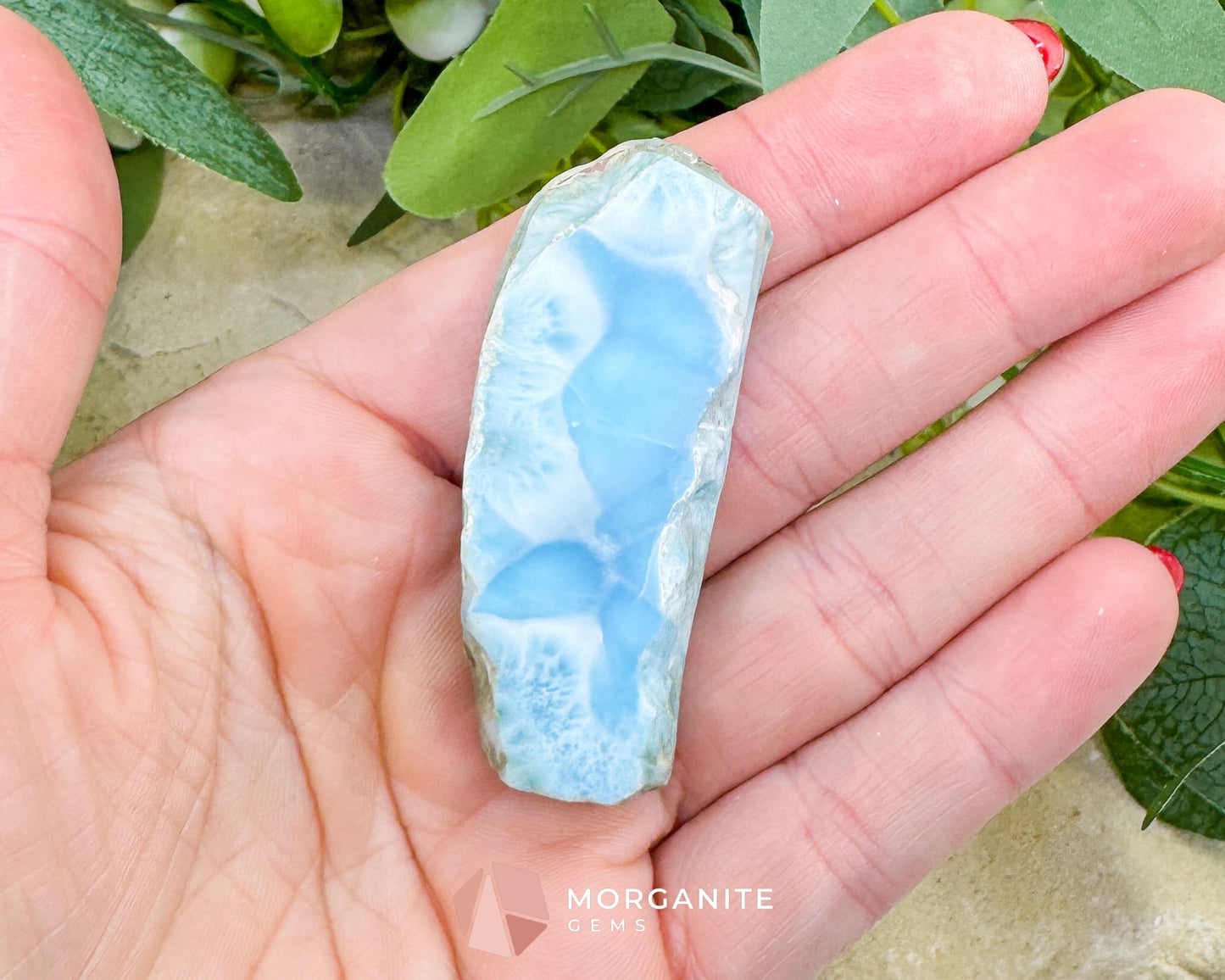 AAA+ Larimar Freeform No. 10 (29g) - Rare Pure Blue ’Stone of Atlantis’ - High-Quality Specimen - Metaphysical Crystals