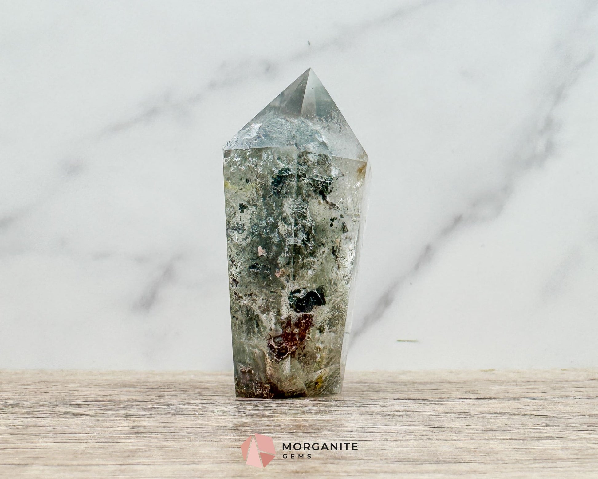 AAA Quality Garden Quartz Tower – Lodolite Crystal for Manifestation & Spiritual Growth No. 4 - Metaphysical Crystals