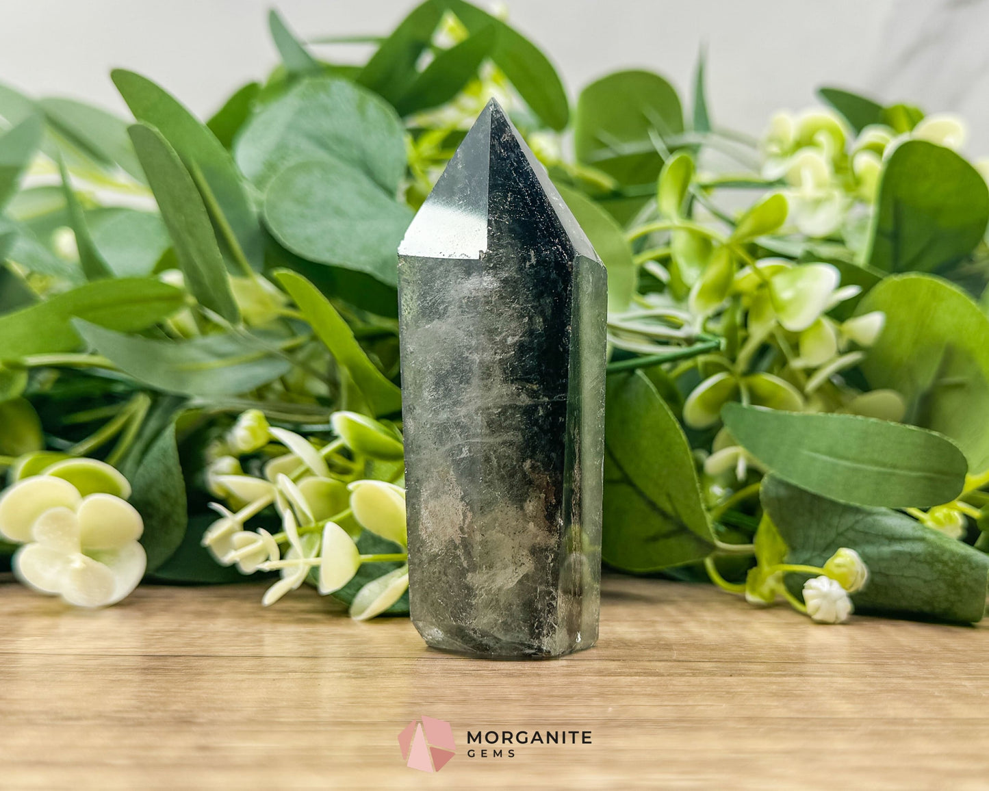 AAA Quality Garden Quartz Tower – Lodolite Crystal for Manifestation & Spiritual Growth No. 1 - Metaphysical Crystals