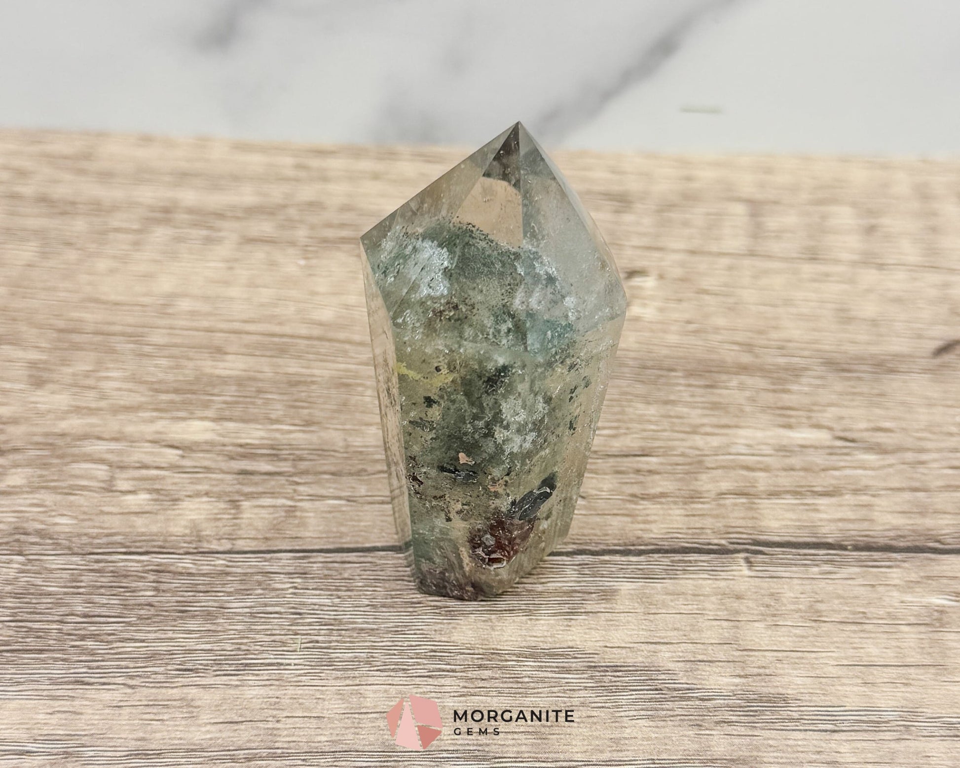 AAA Quality Garden Quartz Tower – Lodolite Crystal for Manifestation & Spiritual Growth No. 4 - Metaphysical Crystals