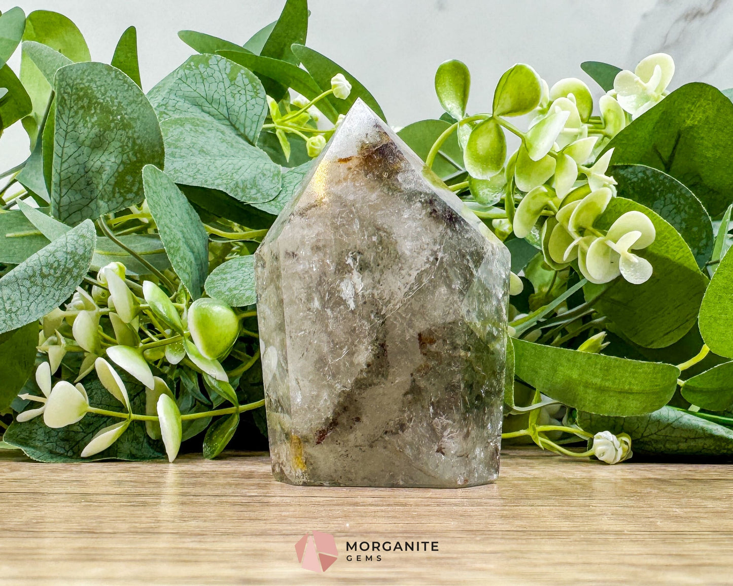 AAA Quality Garden Quartz Tower – Lodolite Crystal for Manifestation & Spiritual Growth No. 2 - Metaphysical Crystals