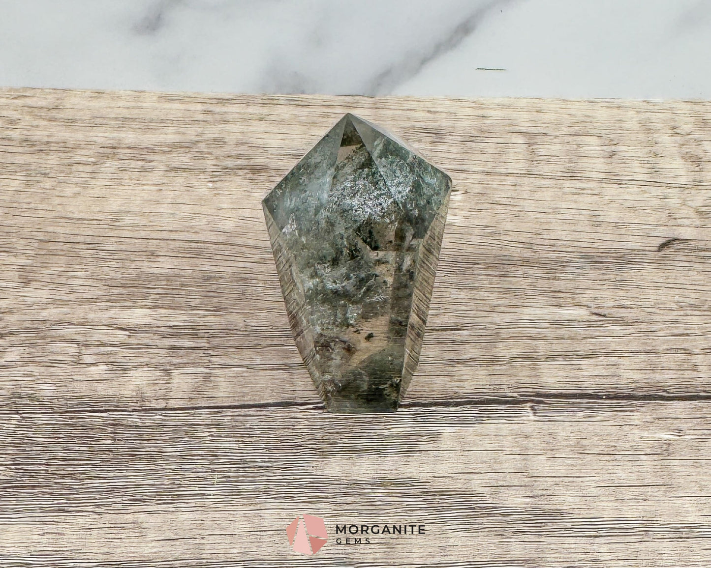 AAA Quality Garden Quartz Tower – Lodolite Crystal for Manifestation & Spiritual Growth No. 4 - Metaphysical Crystals