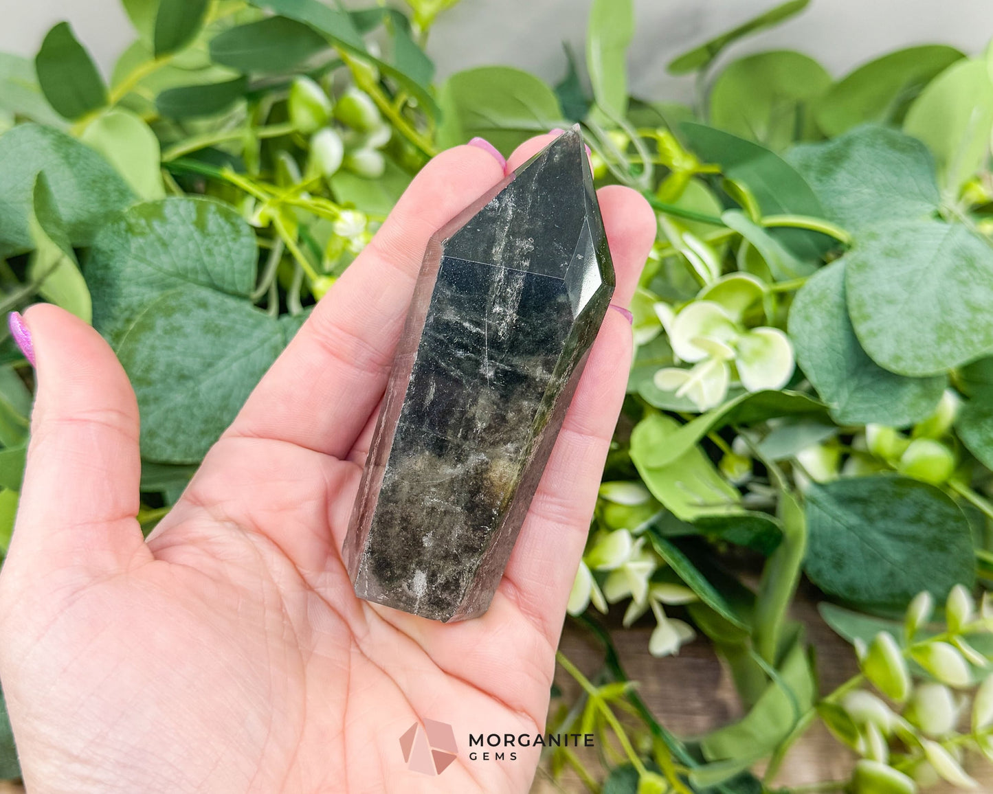 AAA Quality Garden Quartz Tower – Lodolite Crystal for Manifestation & Spiritual Growth No. 1 - Metaphysical Crystals