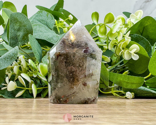 AAA Quality Garden Quartz Tower – Lodolite Crystal for Manifestation & Spiritual Growth No. 2 - Metaphysical Crystals