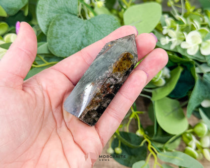 AAA Quality Garden Quartz Tower – Lodolite Crystal for Manifestation & Spiritual Growth No. 6 - Metaphysical Crystals